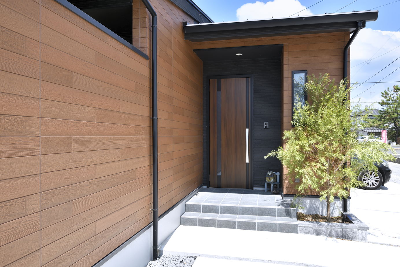 エイト 【桧家住宅】    Court house-コートハウス-中庭のある平屋は観葉植物が映える内観デザインも見所の建築実例画像10