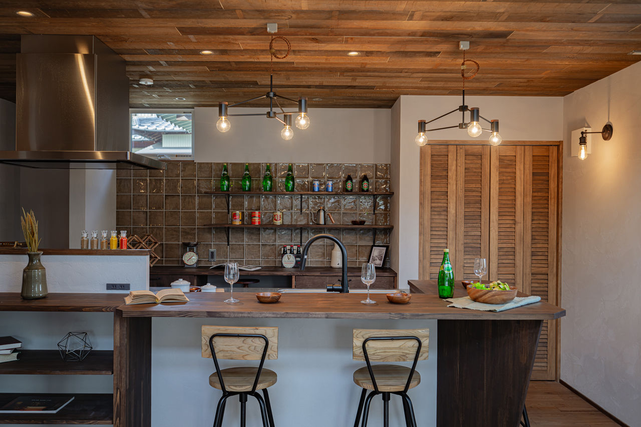 HOLOS HOME（ホロスホーム） 【愛知県|セカンドリビング|薪ストーブ】アウトドアリビングでおうち時間を楽しむブルックリンスタイルの建築実例画像8