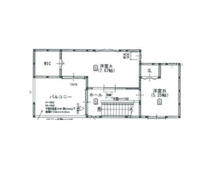 遊友建築工房 【西宮市/2000万円台/20坪台/間取り図有】クールなデザインの3階建て。室内へ入れば驚きの広さ、明るさ！の間取り図（2LDK）3階