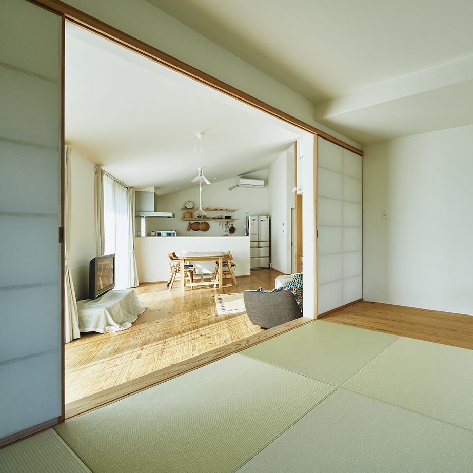 タカノホーム 【平屋／中庭／ロフト付き】ぐるぐる回遊できる！サンカクヒラヤの家の建築実例画像3