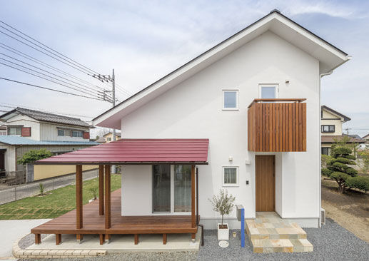 しのだ工務店 コンセプトは南国コテージ　豊かな時を育む総漆喰の住まいの建築実例画像1