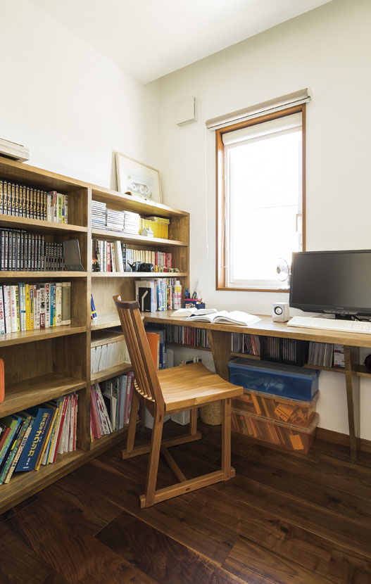 しのだ工務店 総漆喰と無垢材、光に包まれ自然体で日々を暮らせる平屋の建築実例画像5
