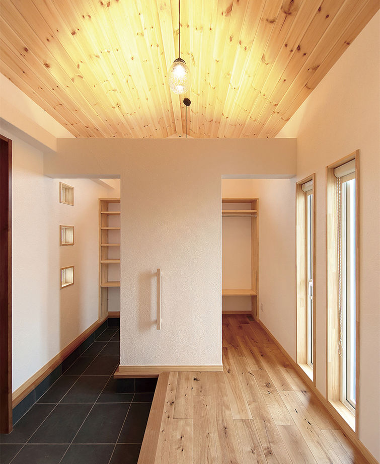 しのだ工務店 【和モダン/平屋/2000万円台】清々しくて、ほっと寛げる。漆喰と無垢材で描くシンプルで真っ白な家の建築実例画像6