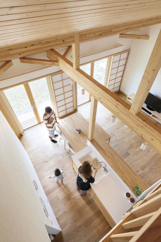 しのだ工務店 【2700万円台/平屋＋α】漆喰と木の質感に癒される。笑顔のアイデアで絆を育む家の建築実例画像6