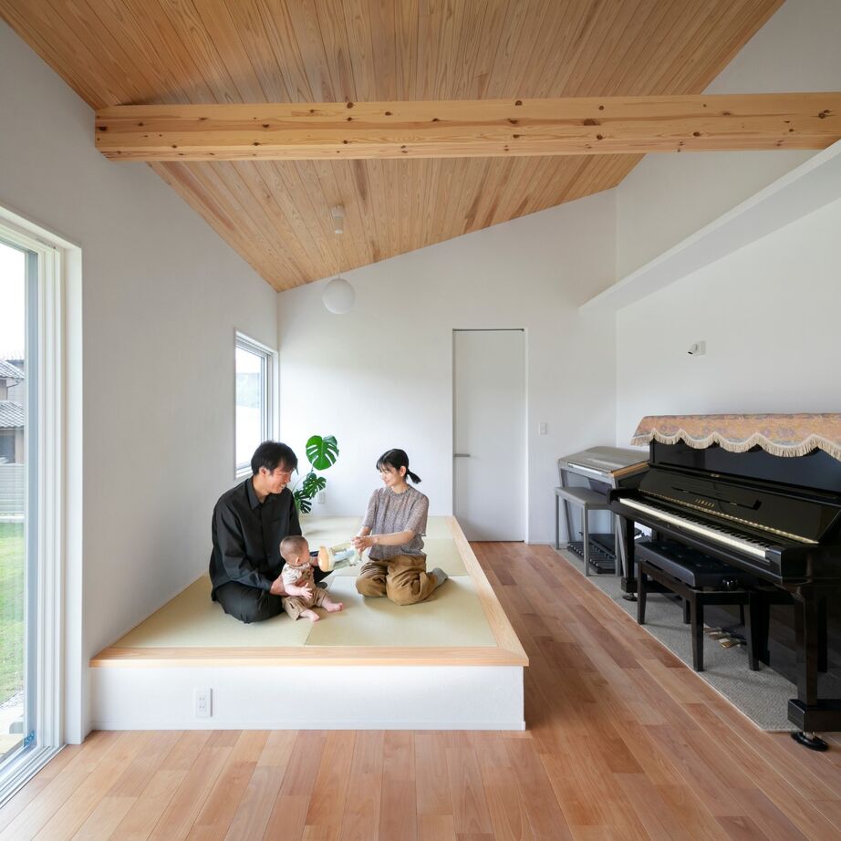 しのだ工務店 無垢材と漆喰の癒し。家事動線の効率化で家族との時間を満喫の建築実例画像2