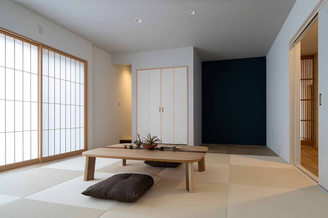 マイホームタナカ 【3LDK】縦横に伸びるスキップフロアの開放感と、和モダンの意匠が融合、素敵なイマドキ平屋の住まいの建築実例画像7