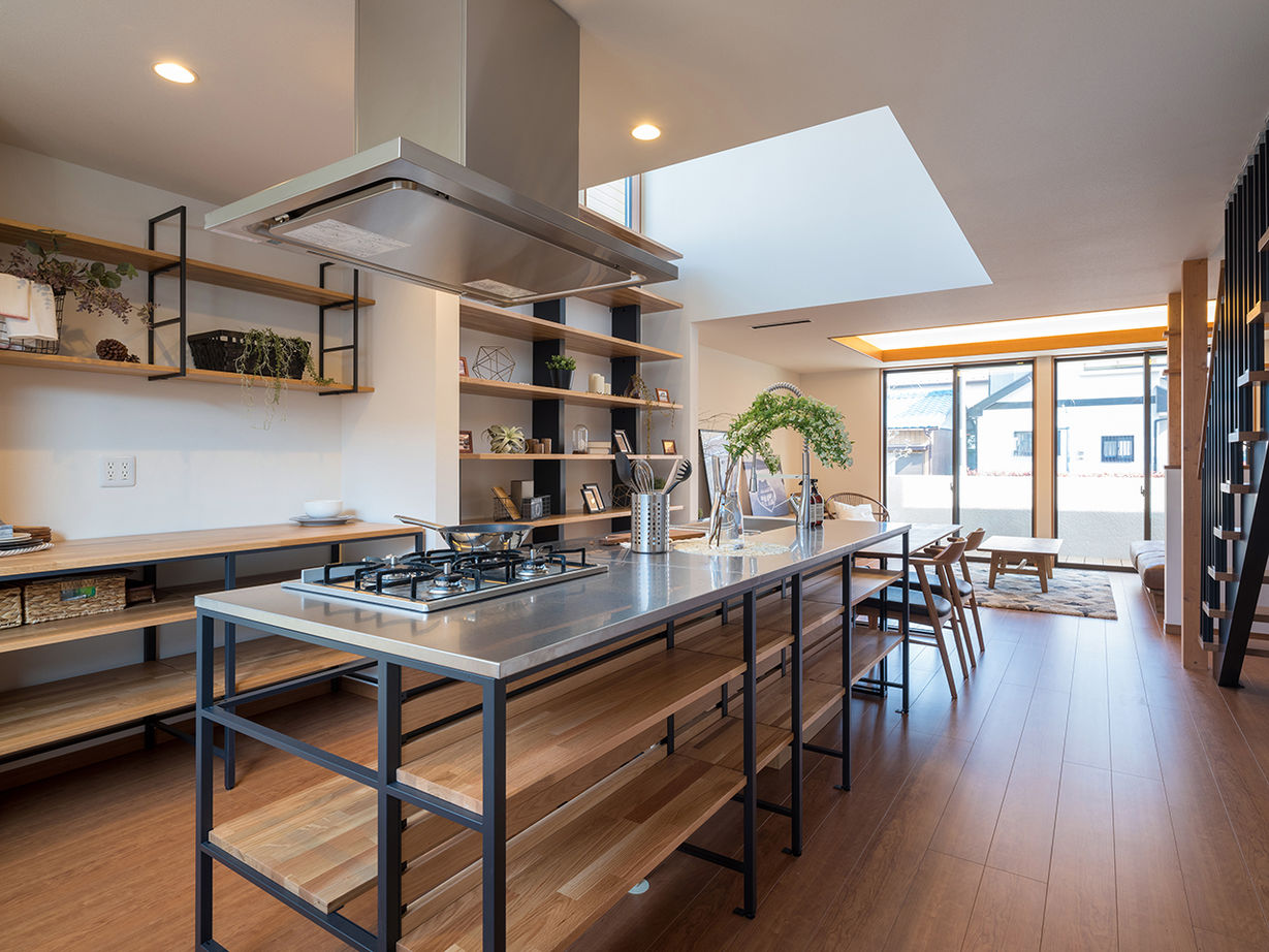 アルファホーム／オーガニックハウス新潟 街並みや環境に溶け込む美しい外観。流れるような空間の広がりと、緩急に富む空間演出で快適に暮らす家の建築実例画像3