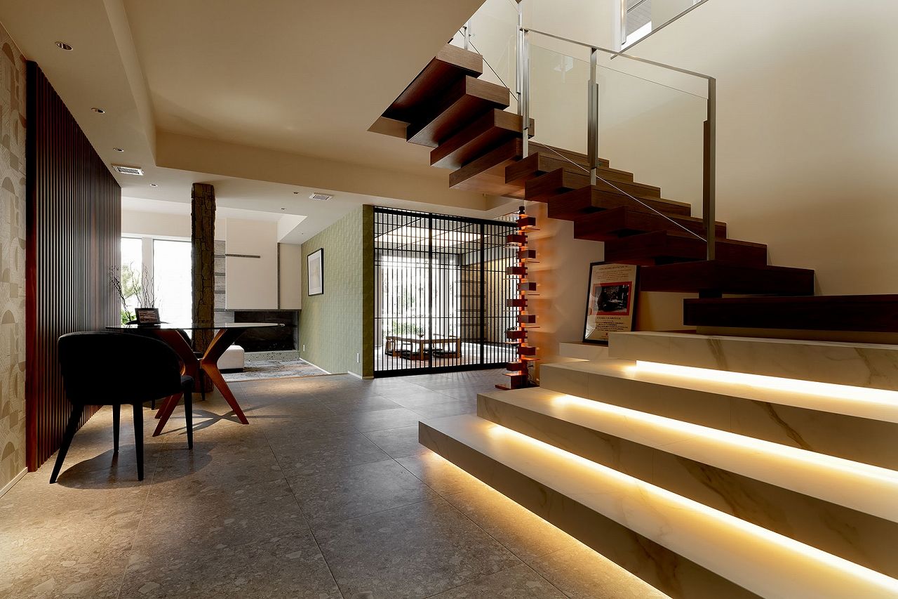 アルファホーム／オーガニックハウス新潟 空間を重ね合わせてつくる美の邸宅の建築実例画像2