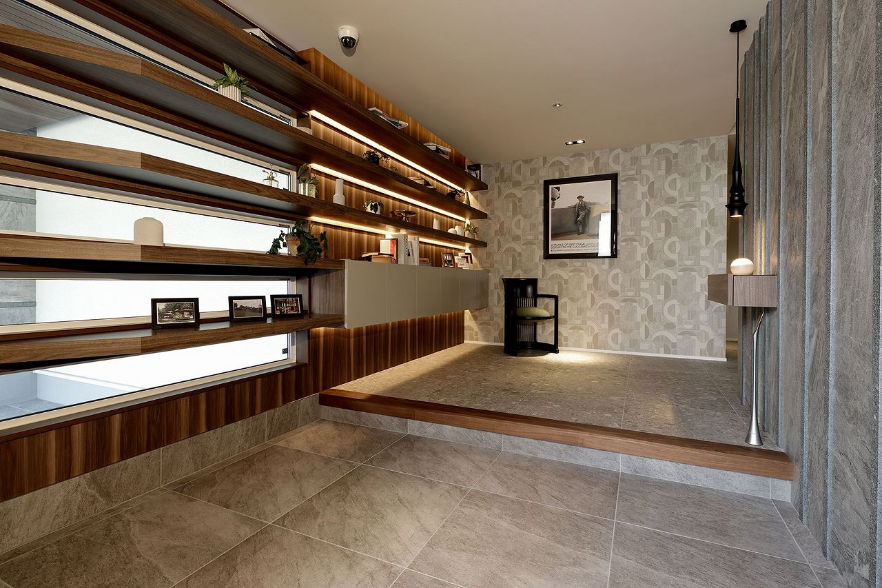 アルファホーム／オーガニックハウス新潟 空間を重ね合わせてつくる美の邸宅の建築実例画像3