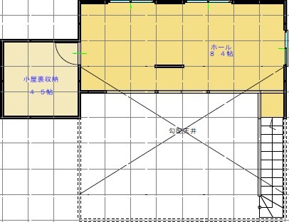 溝田建築設計 デザイン性と機能性を両立させた家で、日々の暮らしがもっと楽しくなる住まいの間取り図（2LDK+小屋裏収納）2階