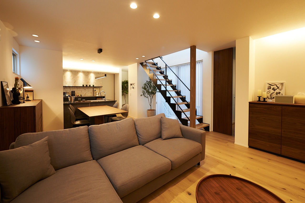 ハウスデザイン建築設計事務所 【2500～2999万円／山形市／高耐震ハイブリットパネル工法】中庭から光を取り込む理想のコートハウスの建築実例画像2