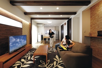 協栄ホーム　奈良店 【施工床面積38.5坪・1780万円】30歳夫婦が実現！土地探しからの注文住宅。技ありのライティングがポイントの建築実例画像2