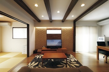 協栄ホーム　奈良店 【施工床面積38.5坪・1780万円】30歳夫婦が実現！土地探しからの注文住宅。技ありのライティングがポイントの建築実例画像3