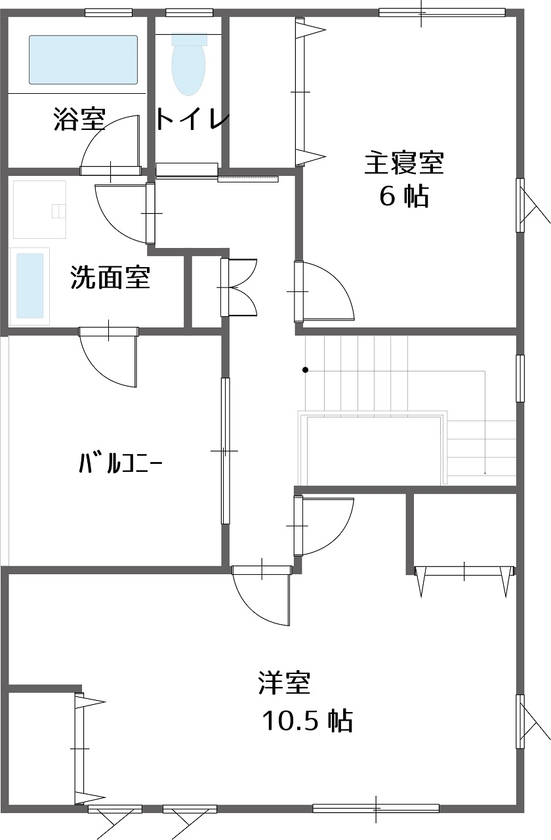 協栄ホーム　奈良店 【施工床35.05坪・香芝】男のロマンを掻き立てる隠れ家のような趣味空間＆ホームBARがある家の間取り図（3LDK）２階