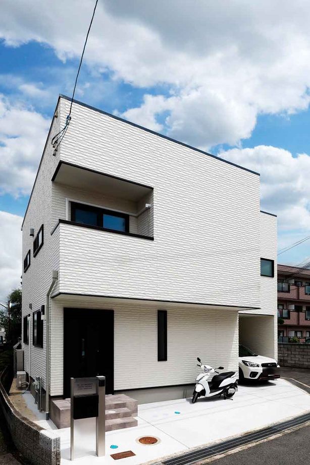 協栄ホーム　奈良店 【施工床36.44坪・1000万円台・大阪狭山】1階はオフィスで、2階に居住。将来の家賃収入も視野に入れての建築実例画像