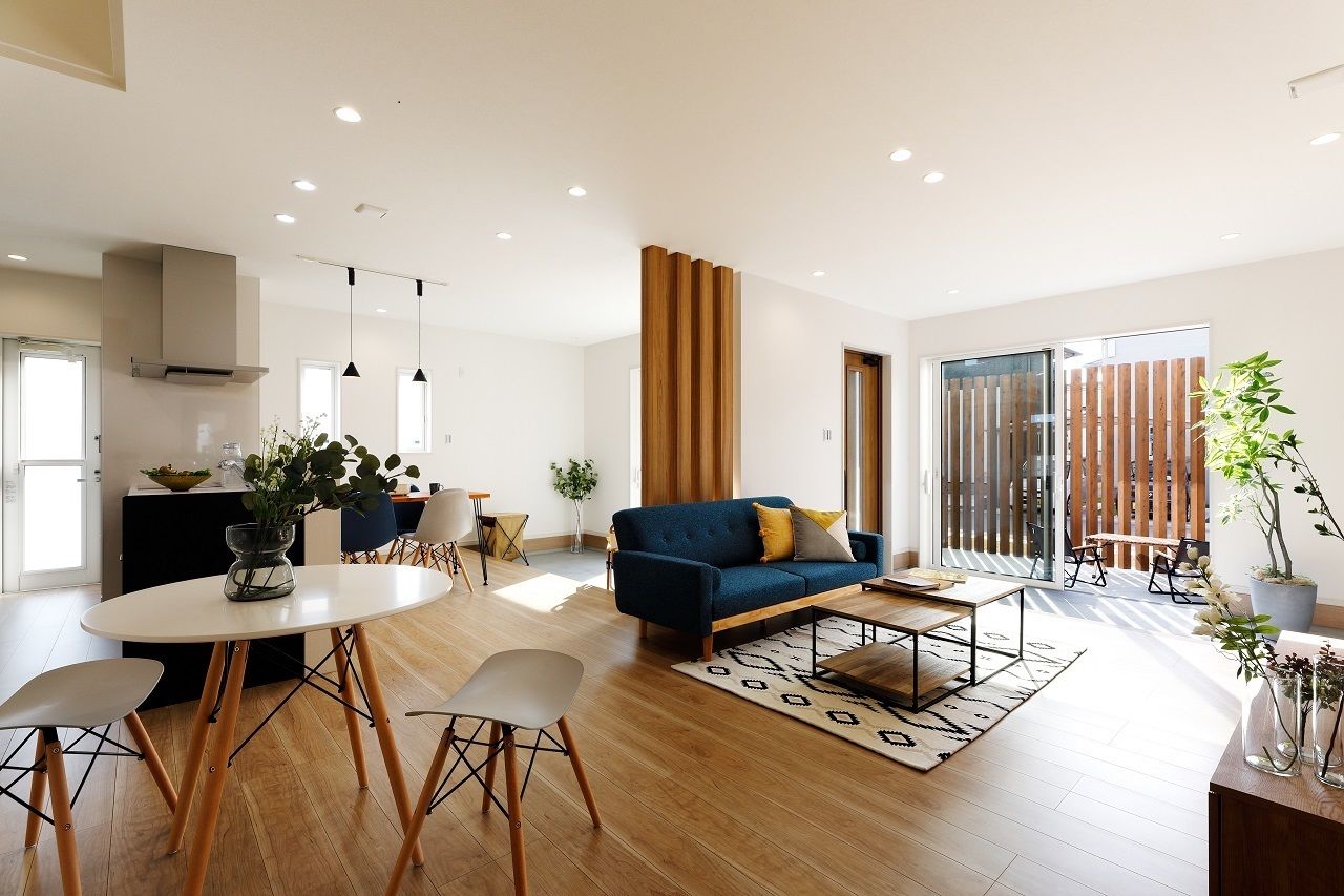 協栄ホーム　奈良店 【奈良/土間/30坪台/2000万円台/間取り図】庭と土間でキャンプ気分！アウトドアライクな家の建築実例画像