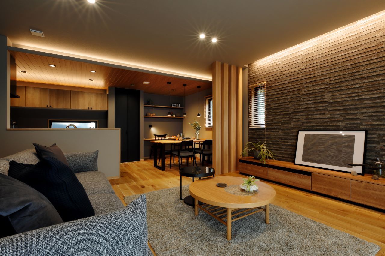 協栄ホーム　奈良店 【奈良県北葛城郡】回遊動線だから家事がラク。収納も豊富な、カジュアルモダンな家の建築実例画像2