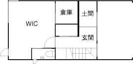 『湘南で家を建てるなら。』 サンキホーム 【ビルトインガレージ/2000万円台/22坪/間取り図あり/狭小地】限られた敷地で実現した、開放感に感動！の間取り図（2LDK）1階