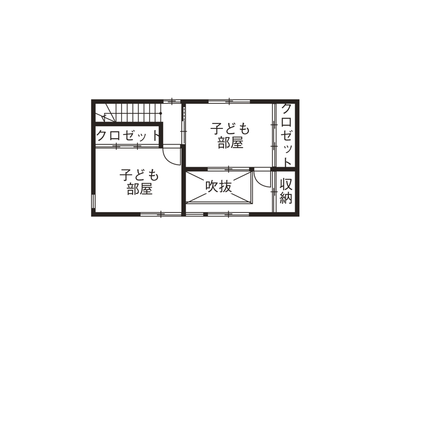 杉内建設 【本体価格2450万円／約41坪】和風住宅で伝統美を堪能。家族の時間をゆっくりと育む伝統和風の住まいの間取り図（3LDK）2階