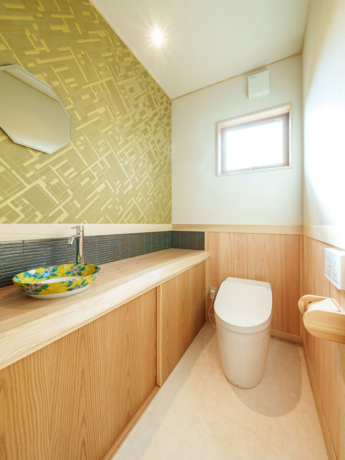 杉内建設 【本体価格2181万円/32坪/平屋】あみだ意匠障子が個性的な木曽檜が香る平屋の建築実例画像10