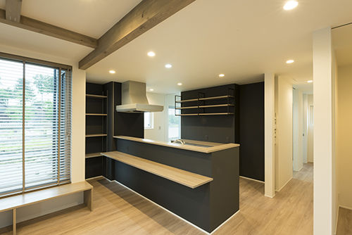 Nstyle+oneナカヒロハウジング 【2000～2500万円×スタイリッシュモダン】リゾート感漂うオシャレな空間でゆっくりとくつろげる家の建築実例画像3