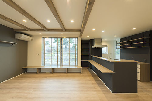 Nstyle+oneナカヒロハウジング 【2000～2500万円×スタイリッシュモダン】リゾート感漂うオシャレな空間でゆっくりとくつろげる家の建築実例画像5