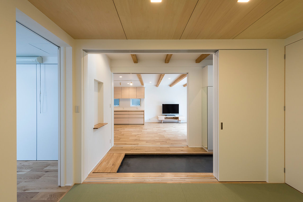 Nstyle+oneナカヒロハウジング 【2100～2199万円×ビルトインガレージ×鉄骨階段】和室とリビングがつながる開放的な住まいの建築実例画像8