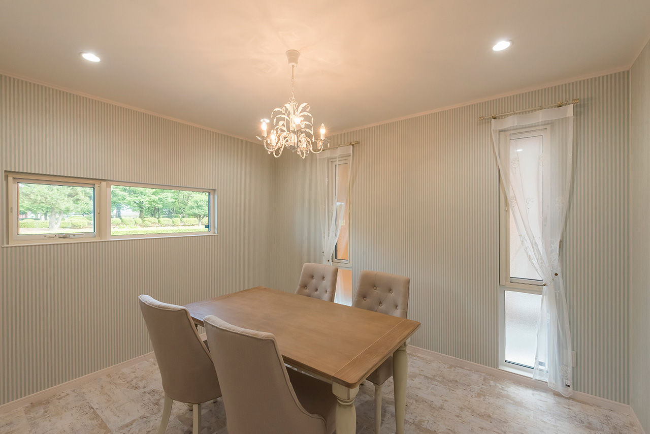 Nstyle+oneナカヒロハウジング 【2600～2699万円×事務所兼用住宅】パークビューを楽しむ2階リビング。温熱環境にこだわり全窓にAPW(R)430の建築実例画像9