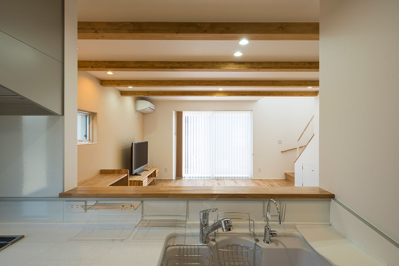 Nstyle+oneナカヒロハウジング 【1900～1999万円×4LDK×吹抜け階段】省スペースでも広々と明るいLDKで暮らすL字型のスタイリッシュな家の建築実例画像8