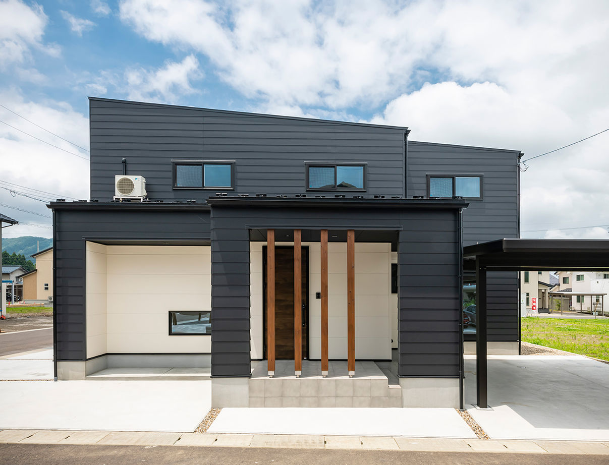 Nstyle+oneナカヒロハウジング 【1900～1999万円×3LDK×小上がり×サニタリースペース】テラスと一体化した明るいリビングのある住まいの建築実例画像1