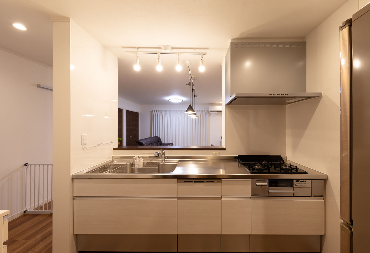 ヒノキブン 【名古屋市/間取り図/建て替え/狭小３階建】間口約５ｍの家。部屋数も収納も充実。開放感たっぷり２階LDKの建築実例画像5