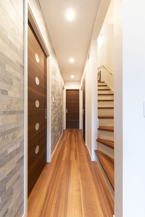 ヒノキブン 【名古屋市/間取り図/建て替え/狭小３階建】間口約５ｍの家。部屋数も収納も充実。開放感たっぷり２階LDKの建築実例画像8