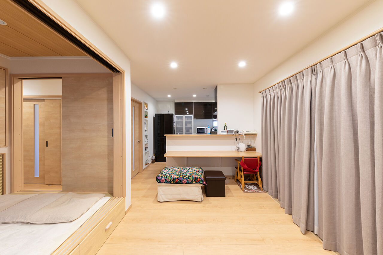 ヒノキブン 【愛知県名古屋市/バリアフリー】車椅子での生活を安全・快適にすることで、支える家族も幸せになる家の建築実例画像2