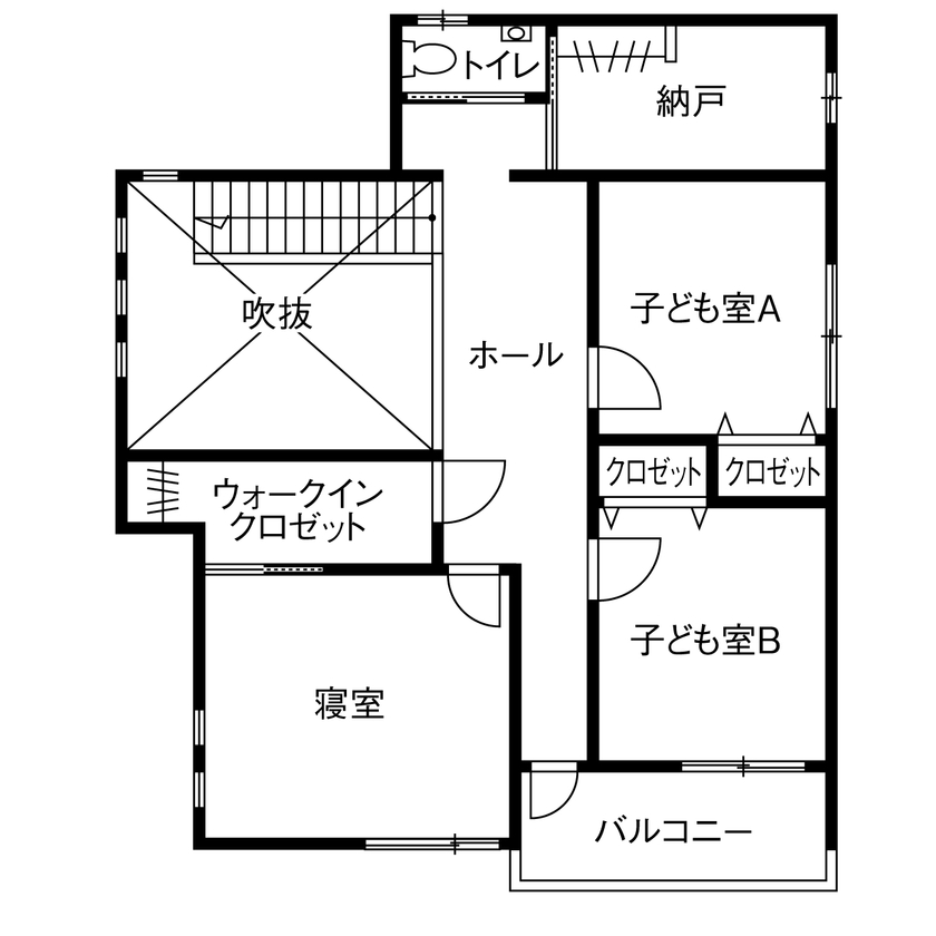 シアーズホーム 【熊本市/4LDK/2000万円台/間取り図有】木のぬくもりを感じながら、年を重ねても暮らしに馴染む家の間取り図（4LDK）2階