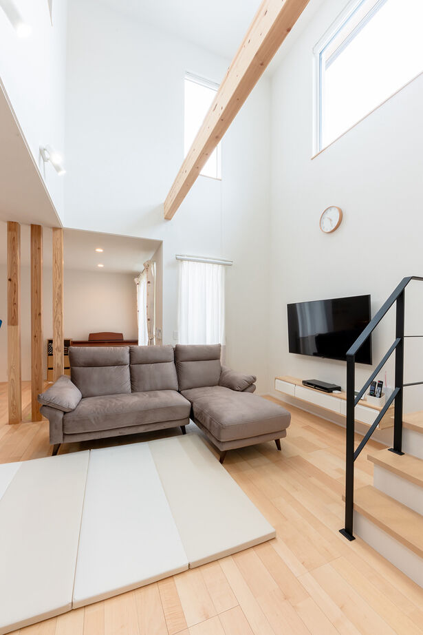 さくら 岐阜・大垣・名古屋 【岐阜県｜36坪台｜吹き抜け大空間｜トリプルサッシ】自社土地が気に入って家づくりを依頼の建築実例画像2