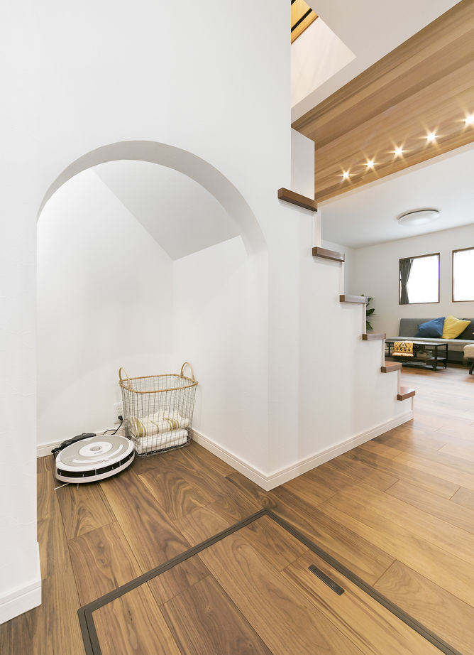 「完全フル装備の家」富士住建 【ナチュラル/生活動線/趣味を楽しむ/間取り図有】素材とデザインにこだわったフル装備住宅の建築実例画像6