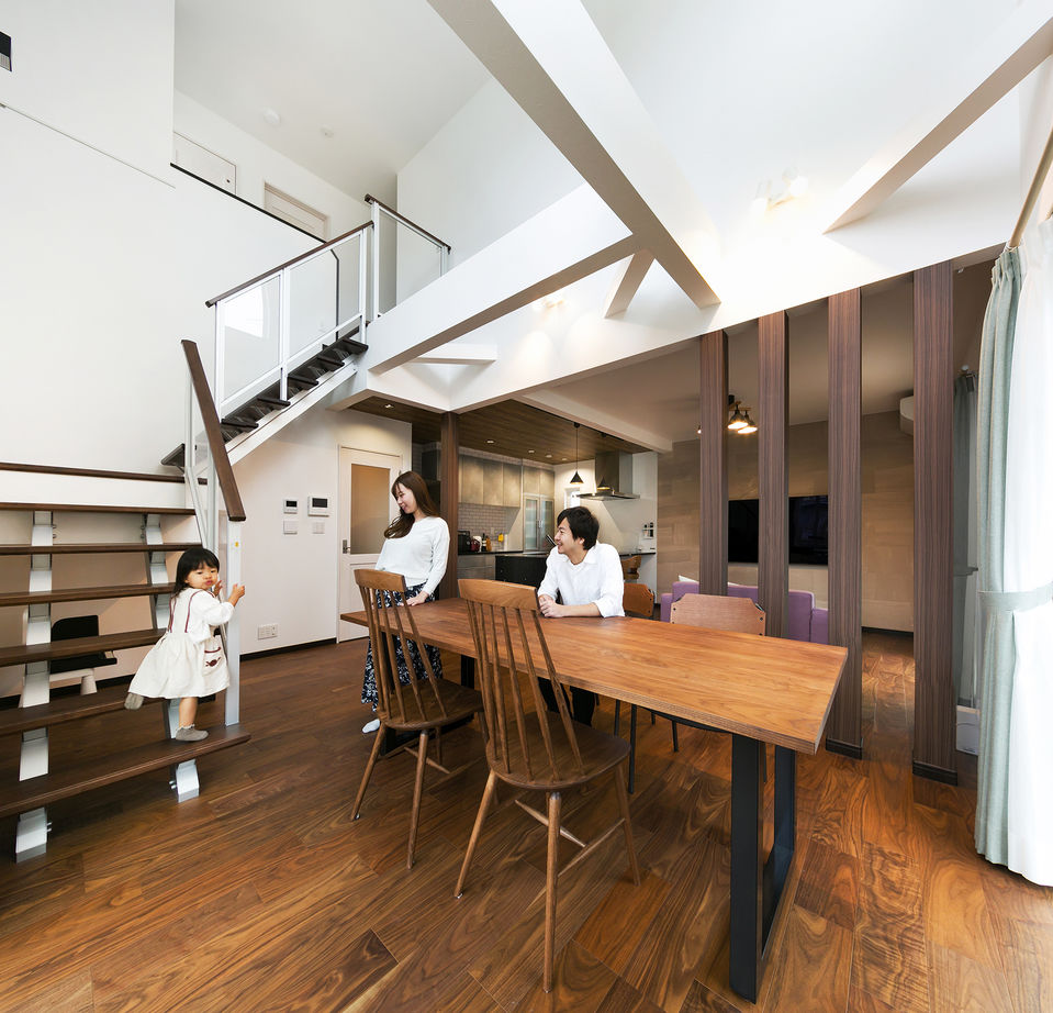 「完全フル装備の家」富士住建 【子育て/家事ラク動線/収納充実/間取り図有】子育てしやすくデザイン性も高いフル装備住宅の建築実例画像4