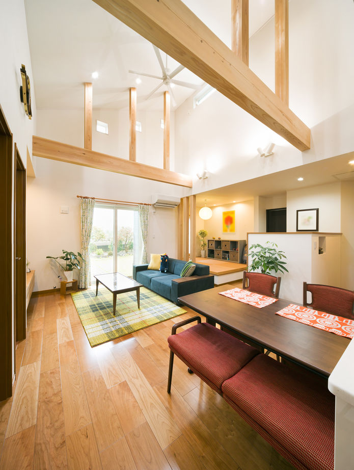 「完全フル装備の家」富士住建 【平屋/1000万円台/家事動線/間取り図有】フル装備の平屋が実現した明るさと開放感あふれる贅沢空間の建築実例画像2