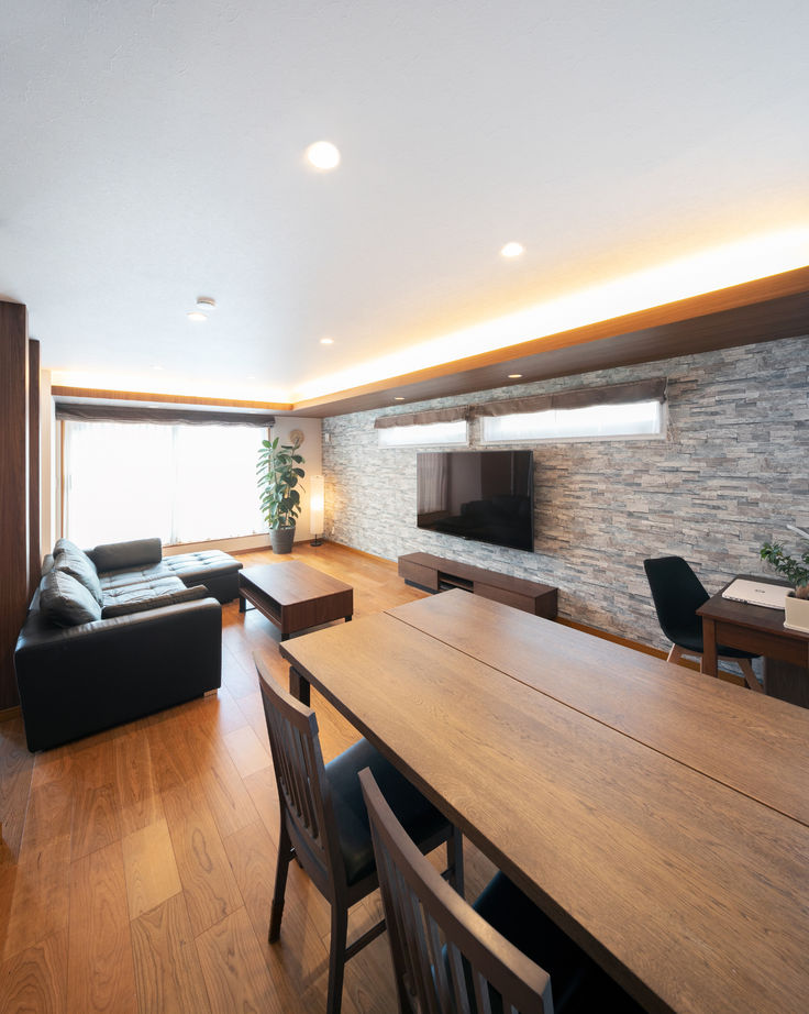 「完全フル装備の家」富士住建 【ガレージ/3階建て/吹き抜け/間取り図有】家族とつながる34.5畳大空間LDKの3階建てフル装備住宅の建築実例画像3