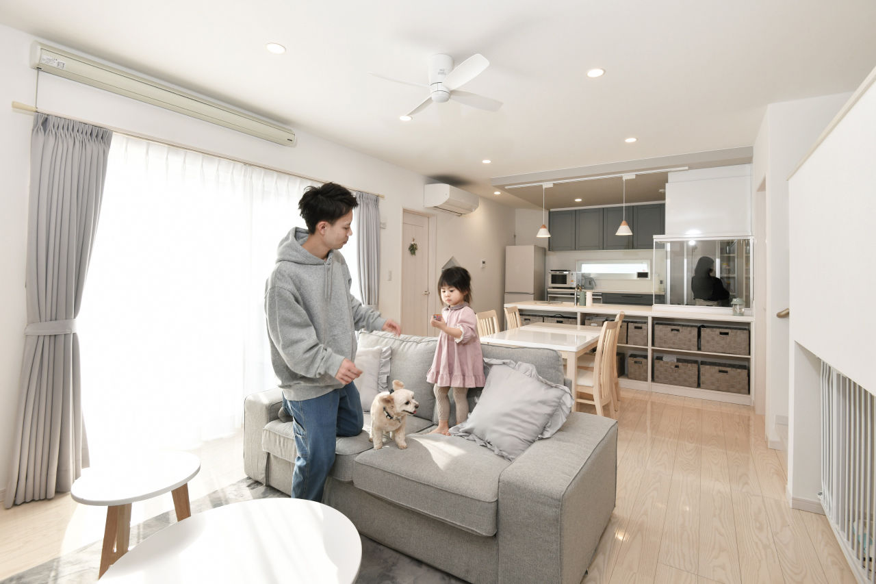 「完全フル装備の家」富士住建 【子育て/ペット/間取り図有】家族との距離が近いフル装備の平屋住宅の建築実例画像1