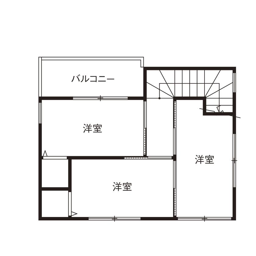 「完全フル装備の家」富士住建 【家事・子育て/間取り図有】変形地でも快適に暮らせるフル装備の都市型3階建ての間取り図（4LDK）3階