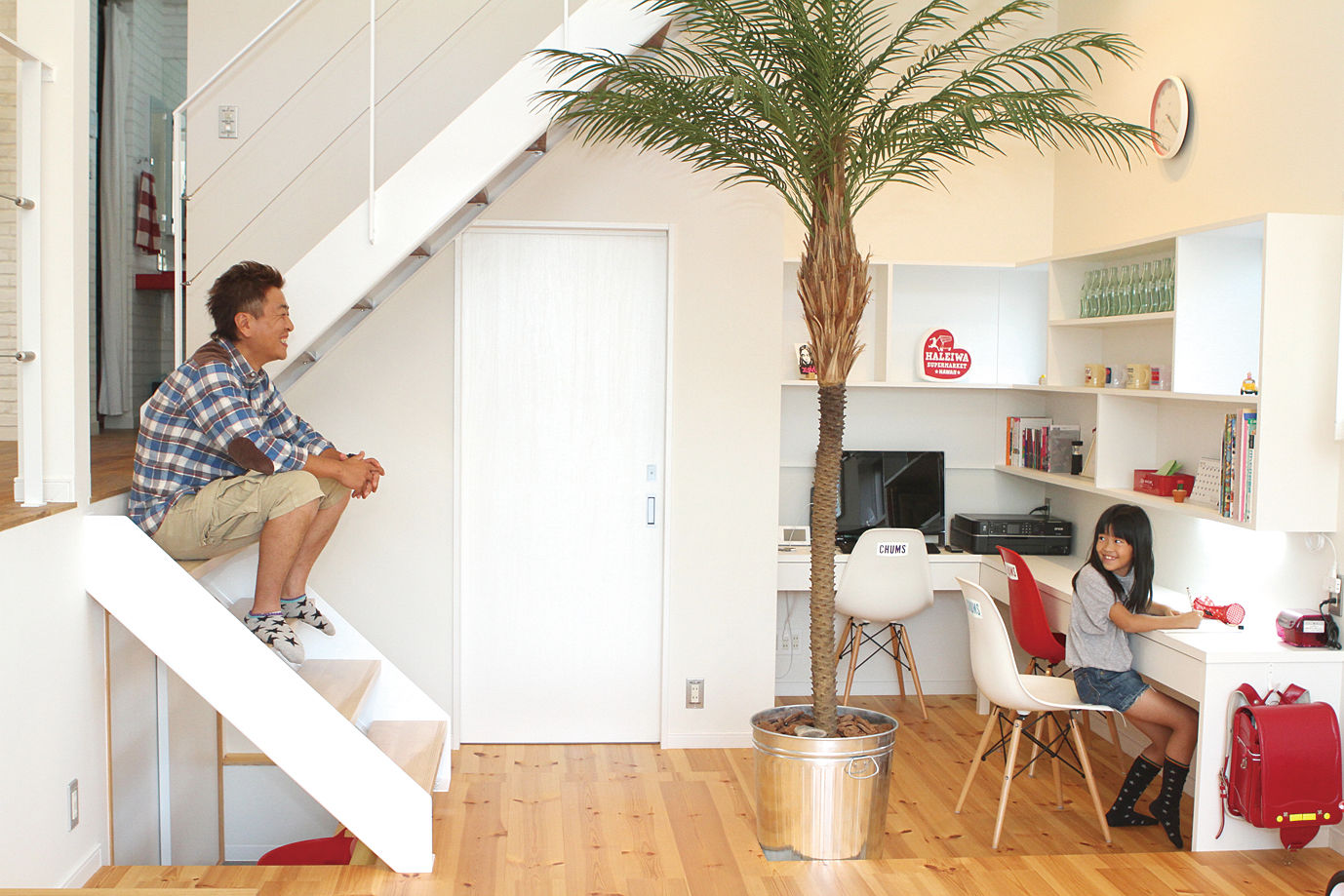 アサヒアレックス 【本体価格2870万円】スキップフロアで空間活用。家中で温度差の少ない高性能住宅だから叶う解放感の建築実例画像2