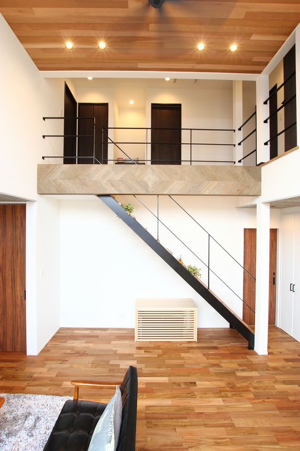 アサヒアレックス 様々なテキスタイルが生きたミックスモダンの家の建築実例画像5