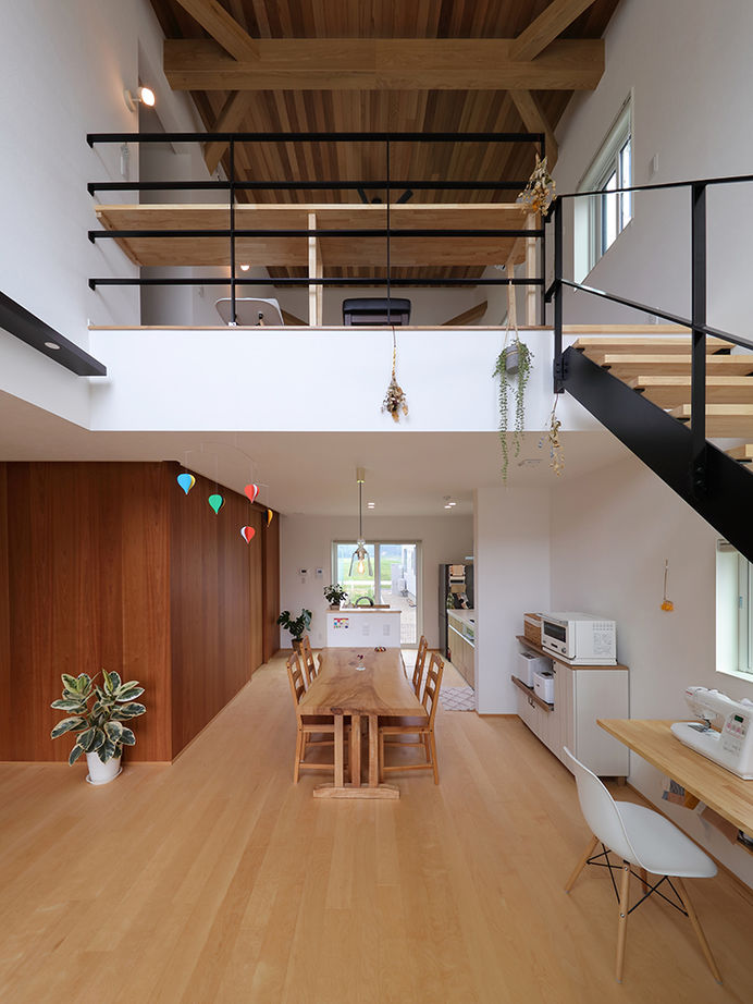 アサヒアレックス 【2320万円】２階フリースペースからの景色がお気に入り。自然の光や風を楽しめる住まいの建築実例画像3