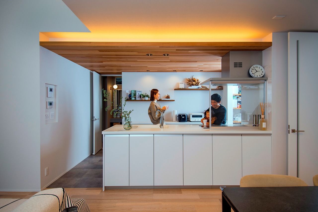 アサヒアレックス 確かな性能×デザインで夢を叶えた間接照明のある暮らしの建築実例画像1