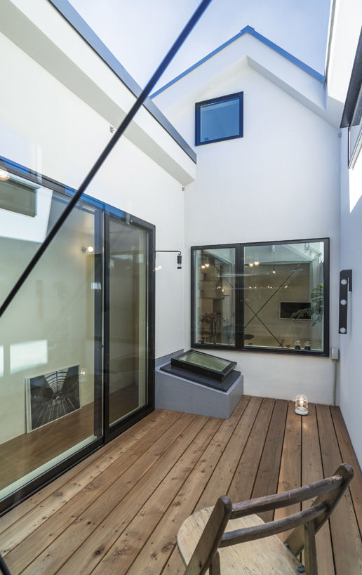 ハウステックス 【2000万円台|20坪台|間取り|ロフト】吹き抜けの中庭テラスで青空を独り占め 採光と通風を確保した明るい家の建築実例画像6