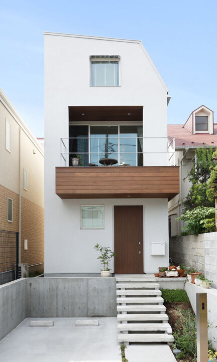 ハウステックス 【狭小地/2階建て/20坪台】インナーバルコニーとスケルトン階段のある開放的なリビングで、心地よい時間の建築実例画像7