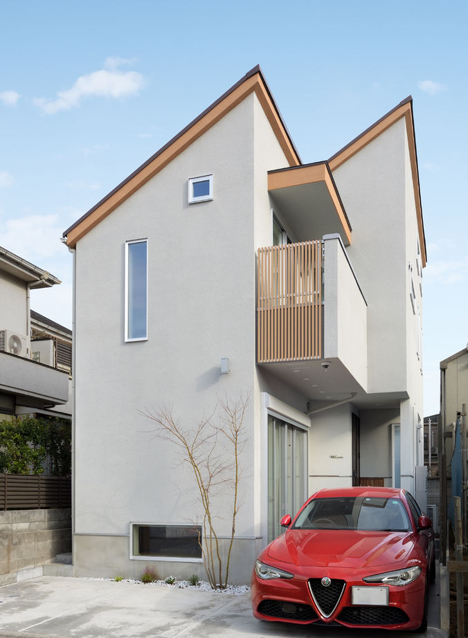 ハウステックス 【2階建て/2000万円台/20坪台/半地下/スキップフロア】一級建築士が選んだSE構法の「長期優良住宅」の建築実例画像