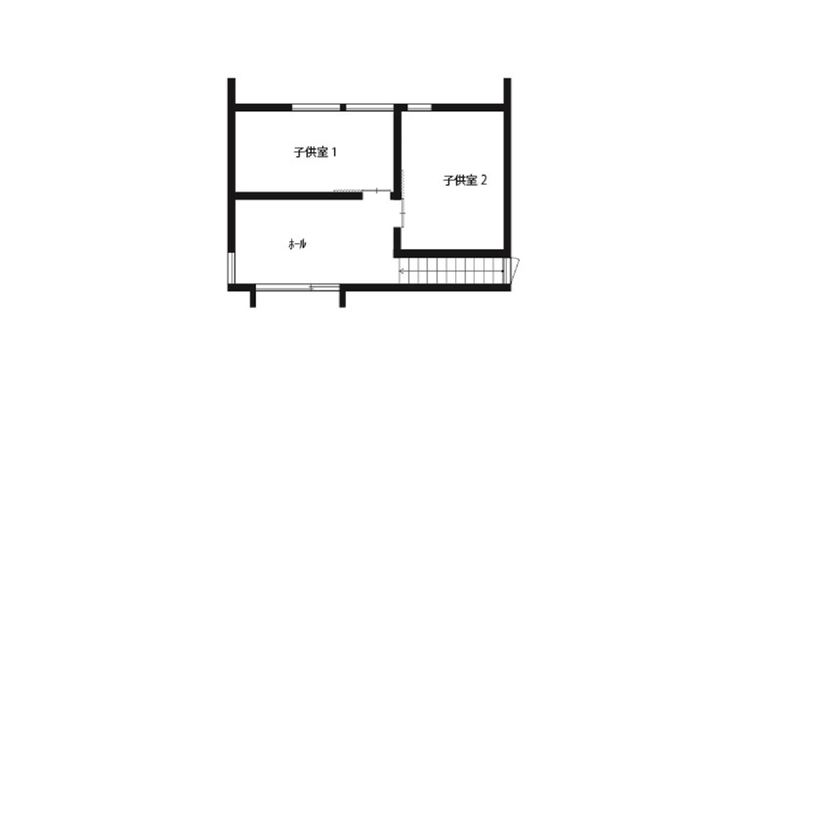 「き」なりの家 湖畔と四季を愉しむ家の間取り図（4LDK）2階