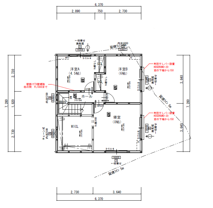 いえとち本舗 【1000万円台/山口市/3LDK/28坪】家事導線にこだわった家の間取り図（3LDK）2階